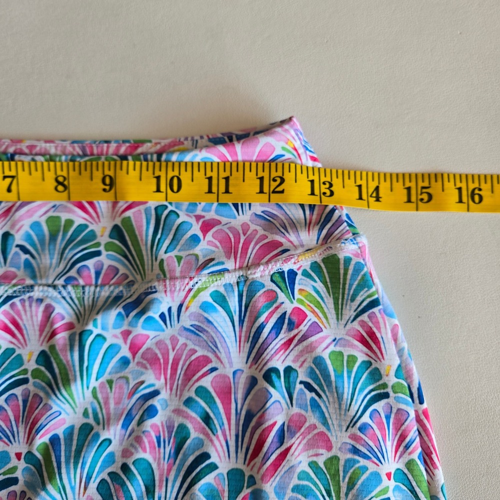 Gottex Multicolor Seashell Print Athletic Skort Sz XS Preppy Coastal Tennis Golf - Picture 7 of 8